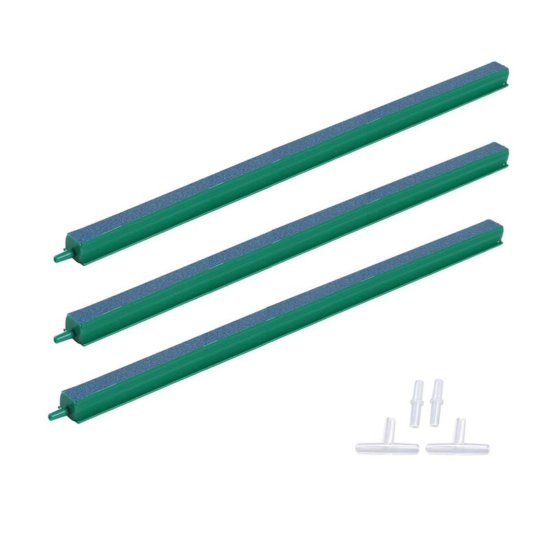 ALEGI Fish Tank Air Bubble 3-Piece Air Stone Bars for Aquarium,Air Stone Bar Hydroponics with Connectors,12 inch - Image 1
